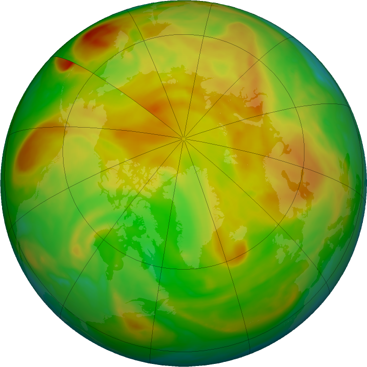 Arctic ozone map for 10 May 2017